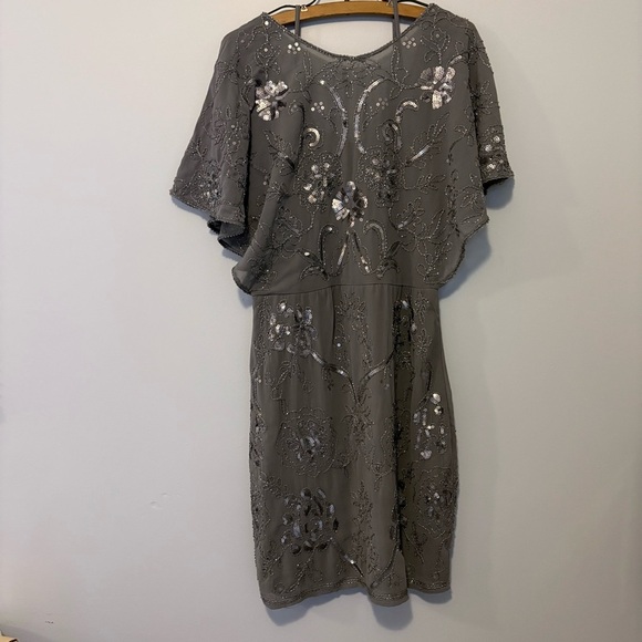 NWT Molly Bracken Woman’s L Cocktail Dress Beaded Sequins Embellished - Picture 1 of 9